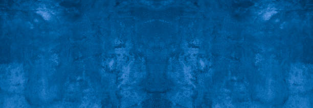 istock Old wall pattern texture cement blue dark abstract  blue color design are light with black gradient background. 1968095065