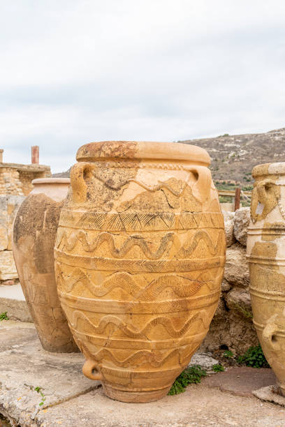 istock Old amphoras in Knossos palace on Crete island, Greece. 1968120422