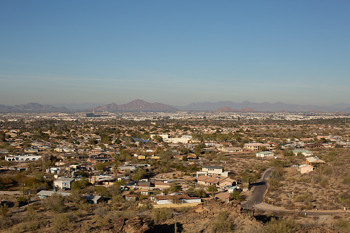 View of housing estates of Phoenix seen from South Mountain