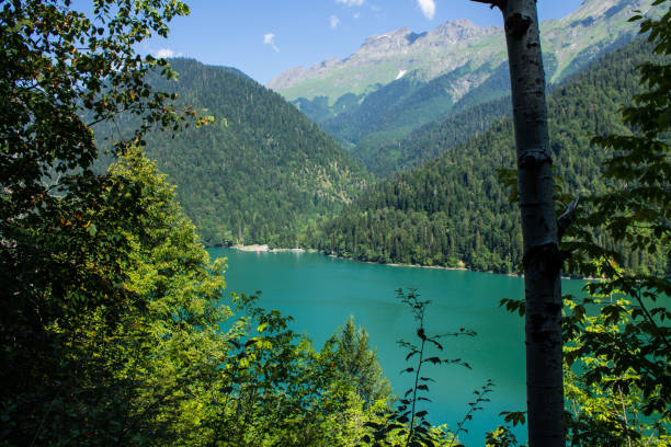 istock Lake Ritsa with turquoise bright water in Abkhazia 1968229904