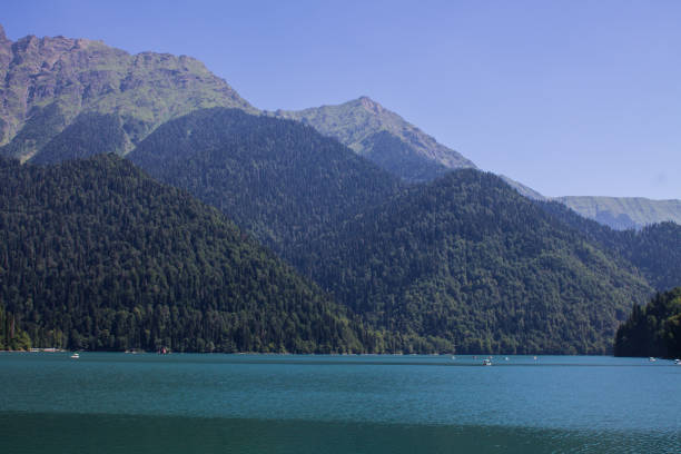 istock Lake Ritsa with turquoise bright water in Abkhazia 1968230940