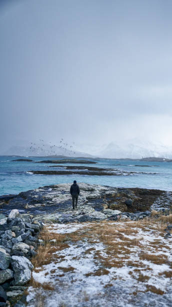 istock Norway Sommaroy hike und the snow 1968234605