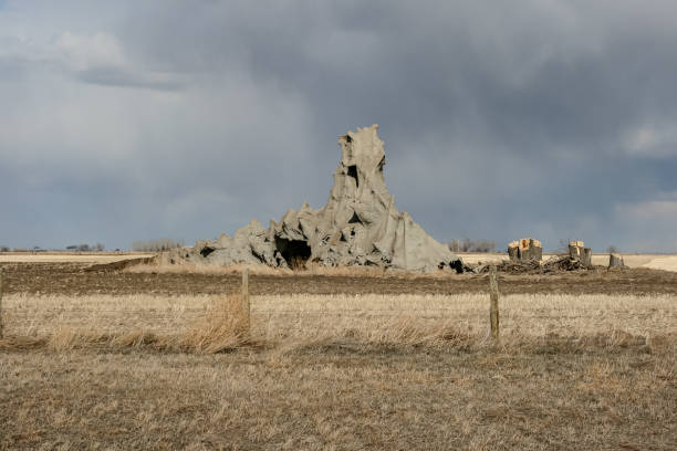 The Lady of Lourdes Grotto/Shrine just before it was torn down in 2008 stock photo