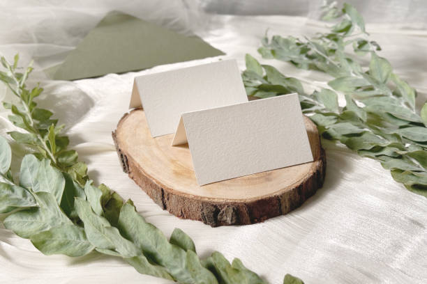 istock Wedding Place Card Mockup 1968765699
