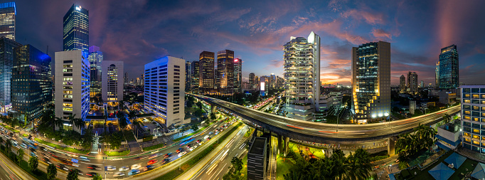 jakarta is the capital city of indonesia that also the center of the economic especially in Sudirman and Kuningan Street.
