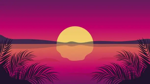 Vector illustration of Summer Scene 10