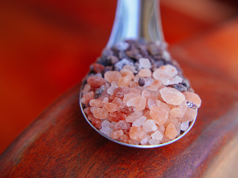 pink and black salt