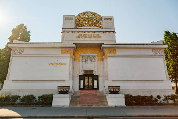 Vienna, Austria. June, 20 - 2013: The secession building with its golden dome in Vienna, Austria