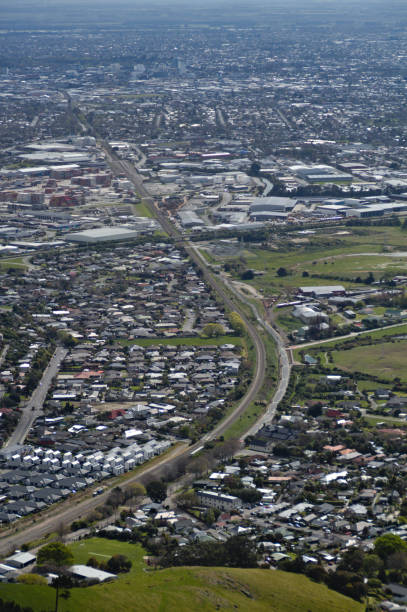 istock Road and Rail to Christchurch from Lyttleton Tunnel 1968938064