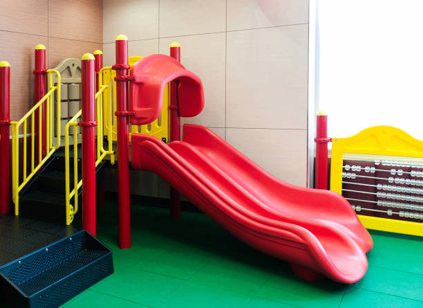 istock Empty playground in restaurant for children 1968964459