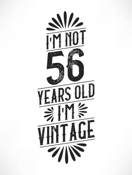 56 years vintage birthday. 56th birthday vintage tshirt design.