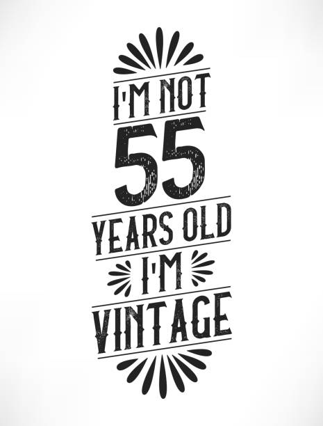 55 years vintage birthday. 55th birthday vintage tshirt design.