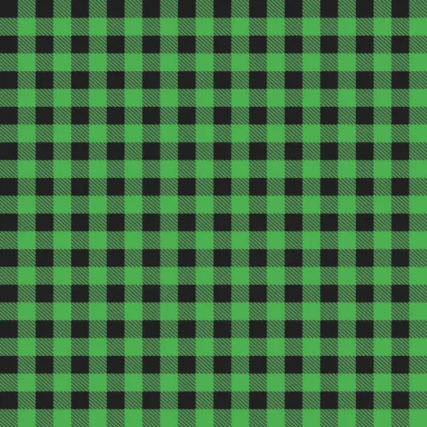 Vector illustration of Buffalo plaid pattern.