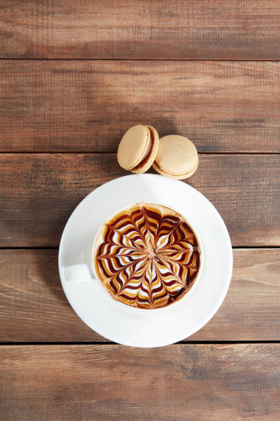 Top View Of Special Coffee On Table artificial intelligence