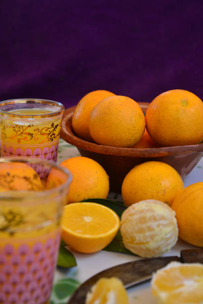 istock Orange fruits and fresh orange juice 1969161383