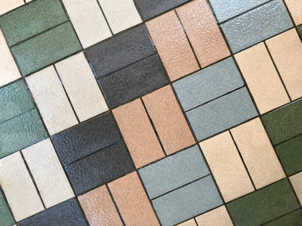 istock Square floor tiles in many colors background 1969296510