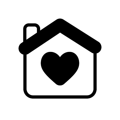 Vector home icon. Carefully layered and grouped for easy editing.