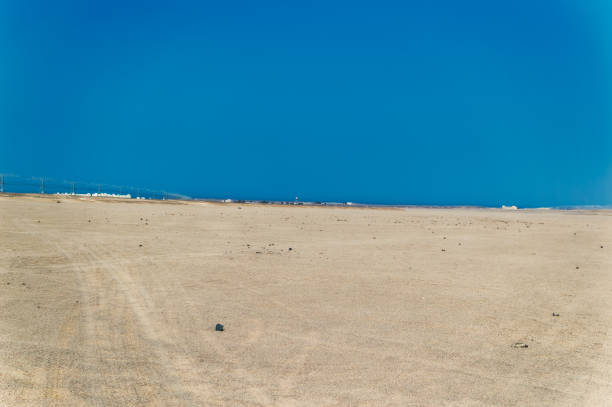 Daily scene from Egyptian desert during hot sunny day.