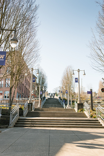 Tacoma, Washington, USA. March 2021. University of Washington Tacoma