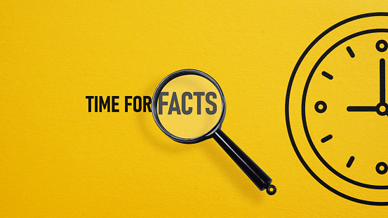 Time for facts is shown using a text