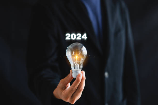 istock New year 2024 idea and creative on a virtual screen New Goals, Plans, planning to countdown strategy and motivation in new year 2024 Concept. 1969599887