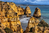 Algarve Coastline From Ponta da Piedade