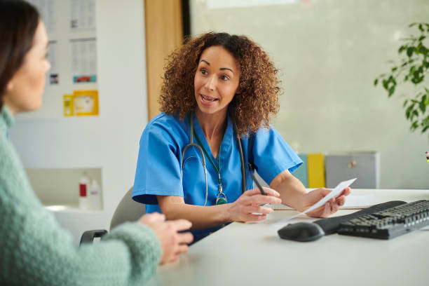 istock female doctor explaining the prescription 1969661474