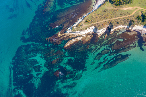 near the village of kefken, morphological rocks and the black sea, Kocaeli, Turkey