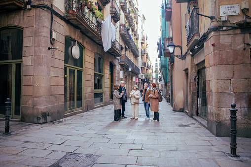 Walking through the Born, Barcelona, Spain