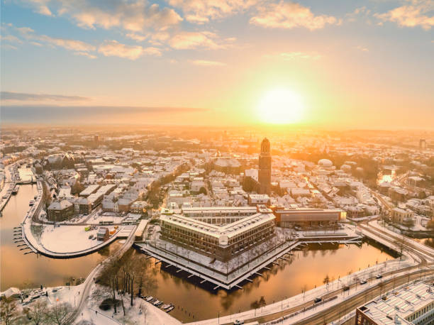 istock Zwolle downtown district during a cold winter morning seen from above 1969697674