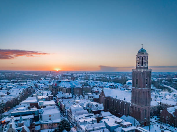 istock Zwolle downtown district during a cold winter morning seen from above 1969700882