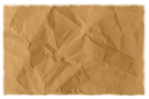 Brown coloured crumpled paper texture background. suitable to use as background, backdrops, wallpapers, tile template. There is rough rustic texture. There is no people and copy space.