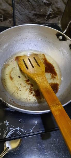 istock Burning oil in Kadai 1969725950