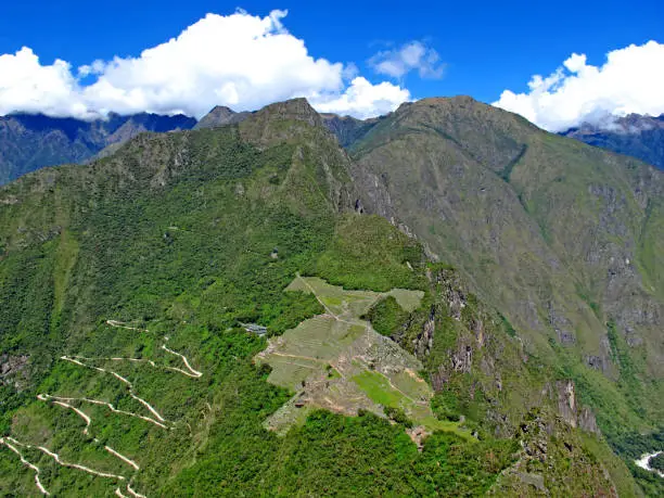 Photo of Machu Picchu is capital of the Inca Empire in Andes mountains, Peru, South America