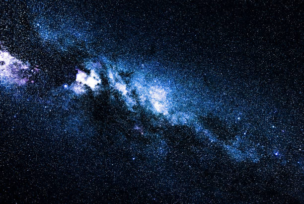 istock Milky Way stars photographed with wide angle lens. 1969808444