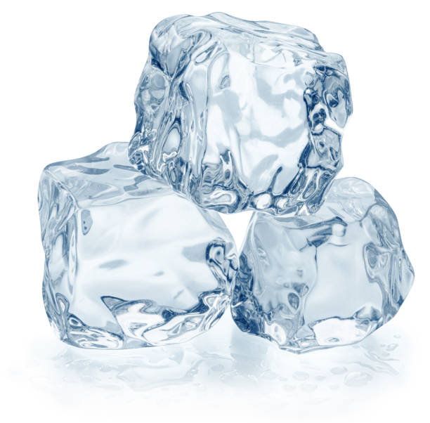 istock Perfect ice cubes on white background. File contains clipping paths. 1969836329