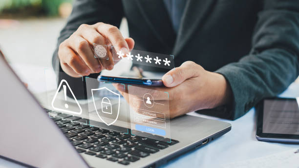 Concept of cyber security in two-step verification, multi-factor authentication, information security, encryption, secure access to user's personal information, secure Internet access, cybersecurity. Concept of cyber security in two-step verification, multi-factor authentication, information security, encryption, secure access to user's personal information, secure Internet access, cybersecurity. bank account stock pictures, royalty-free photos & images