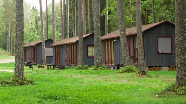 Small, Neat Bungalow Houses in the Camping