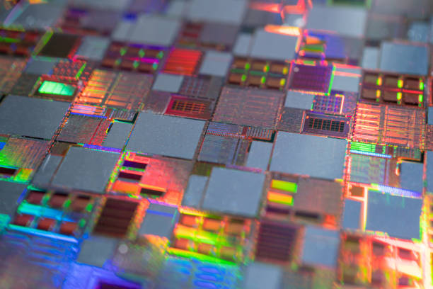 istock Silicon wafer for manufacturing semiconductor of integrated circuit. 1969916551
