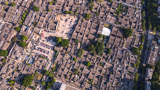 Aerial photography of Fujian city scenery