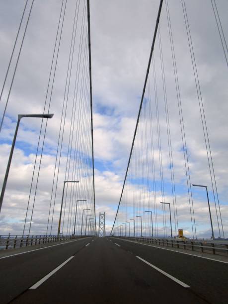 istock Scenery taken while driving through Akashi Kaikyo Bridge 1969966675