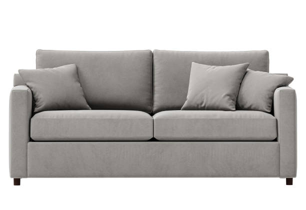 istock Modern  sofa with pillows isolated on white background. Furniture Collection. 1970009239