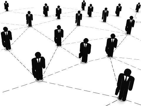 Businessman teamwork business leadership organization hierarchy