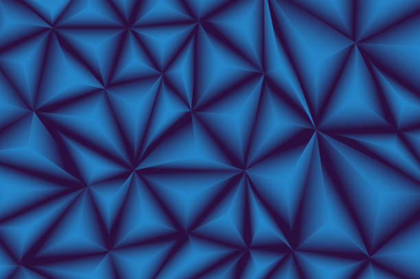 ilustrações de stock, clip art, desenhos animados e ícones de vector polygon abstract polygonal geometric triangle background - fractal blue backgrounds focus on background