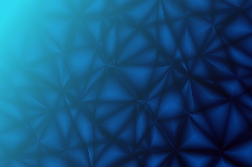 Abstract geometric texture - Low Poly Background - Polygonal mosaic - Blue gradient stock illustration