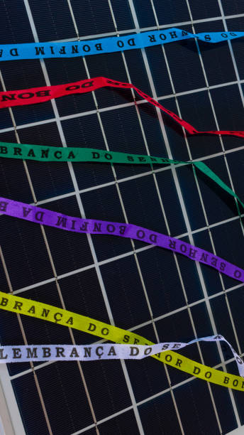 istock Carnival Template with Photovoltaic Solar panel with Brazilian Carnival Elements. 1970072676