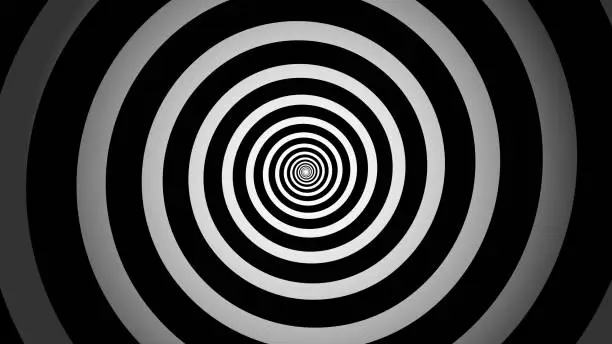 Vector illustration of Hypnotic Spiral. Vector Stock Illustration. Hypnosis.