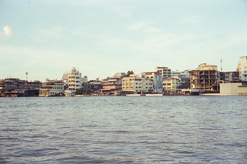 Chao Phraya river and urban area