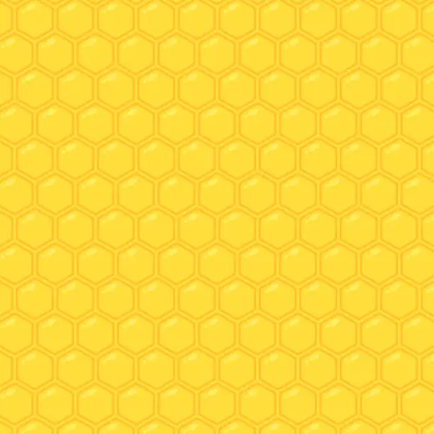 Vector illustration of Bee comb pattern vector. Bee comb pattern wallpaper. free space for text. copy space.