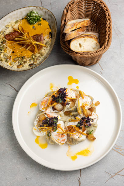istock Delicious ravioli in the restaurant. Close up 1970158738
